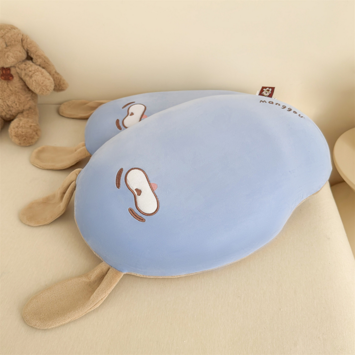 麦肯锡 2025新款芒go多功能枕  枕头枕芯 芒go兔-蓝/对