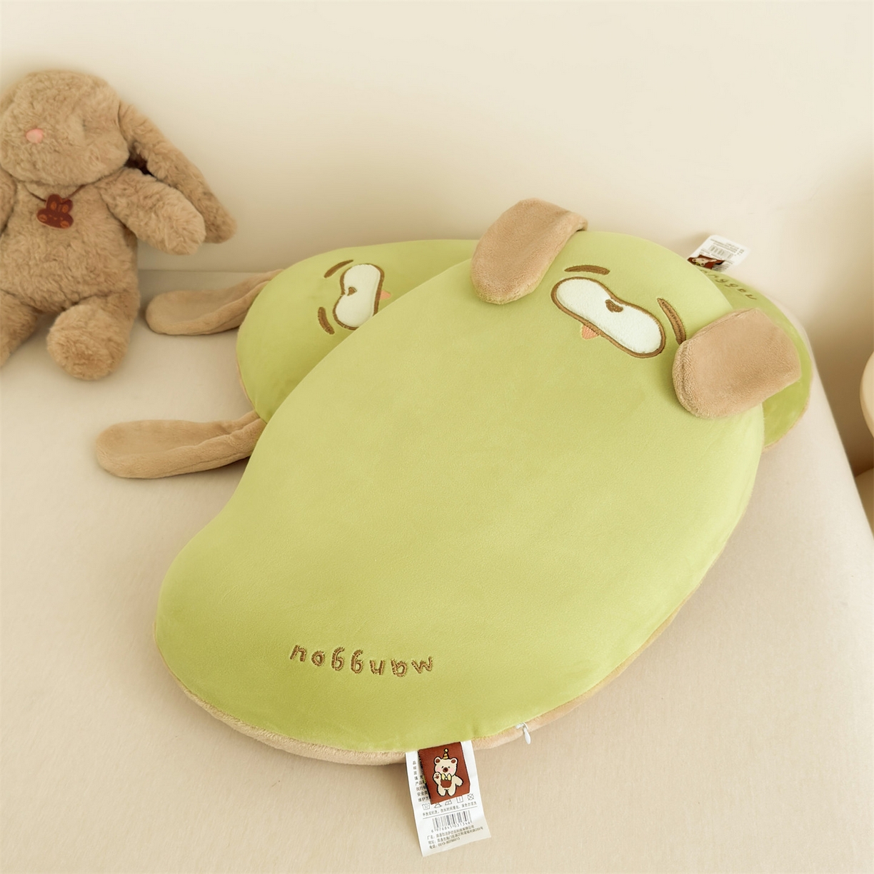 91家纺网 家纺一手货源 找家纺 麦肯锡 2025新款芒go多功能枕  枕头枕芯 芒go兔-绿/只