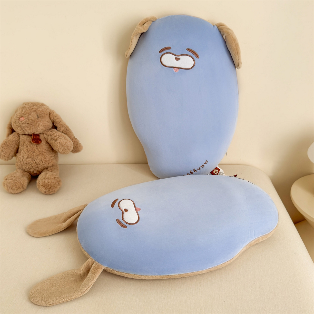 91家纺网 家纺一手货源 找家纺 麦肯锡 2025新款芒go多功能枕  枕头枕芯 芒go兔-蓝/对