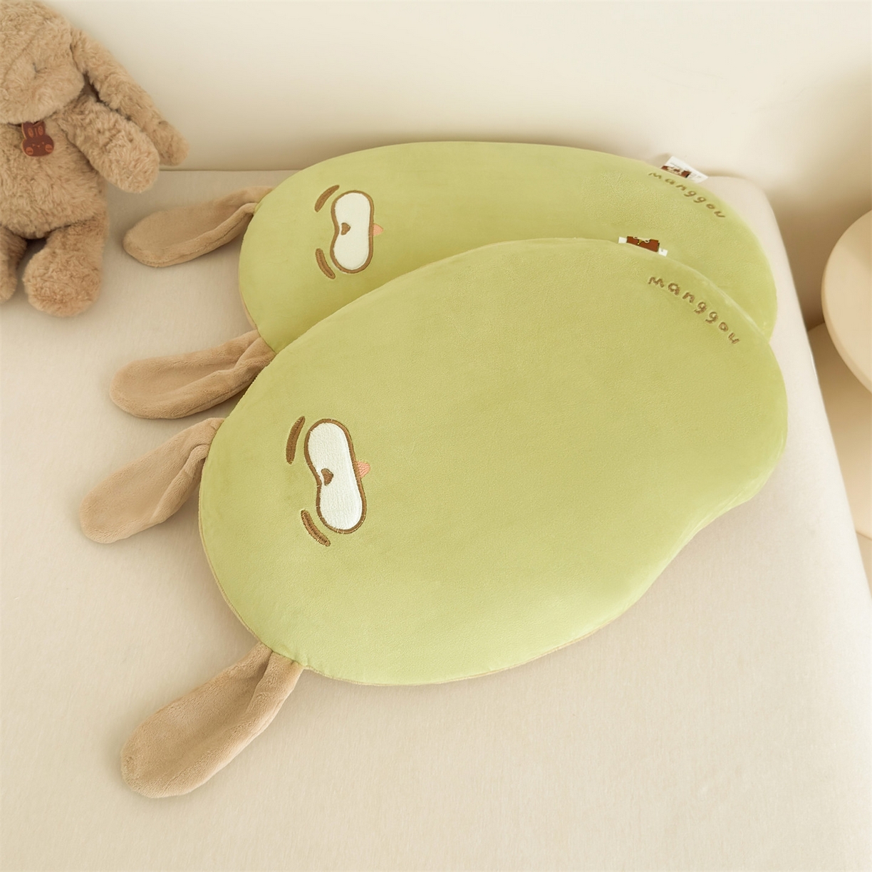 麦肯锡 2025新款芒go多功能枕  枕头枕芯 芒go兔-绿/只