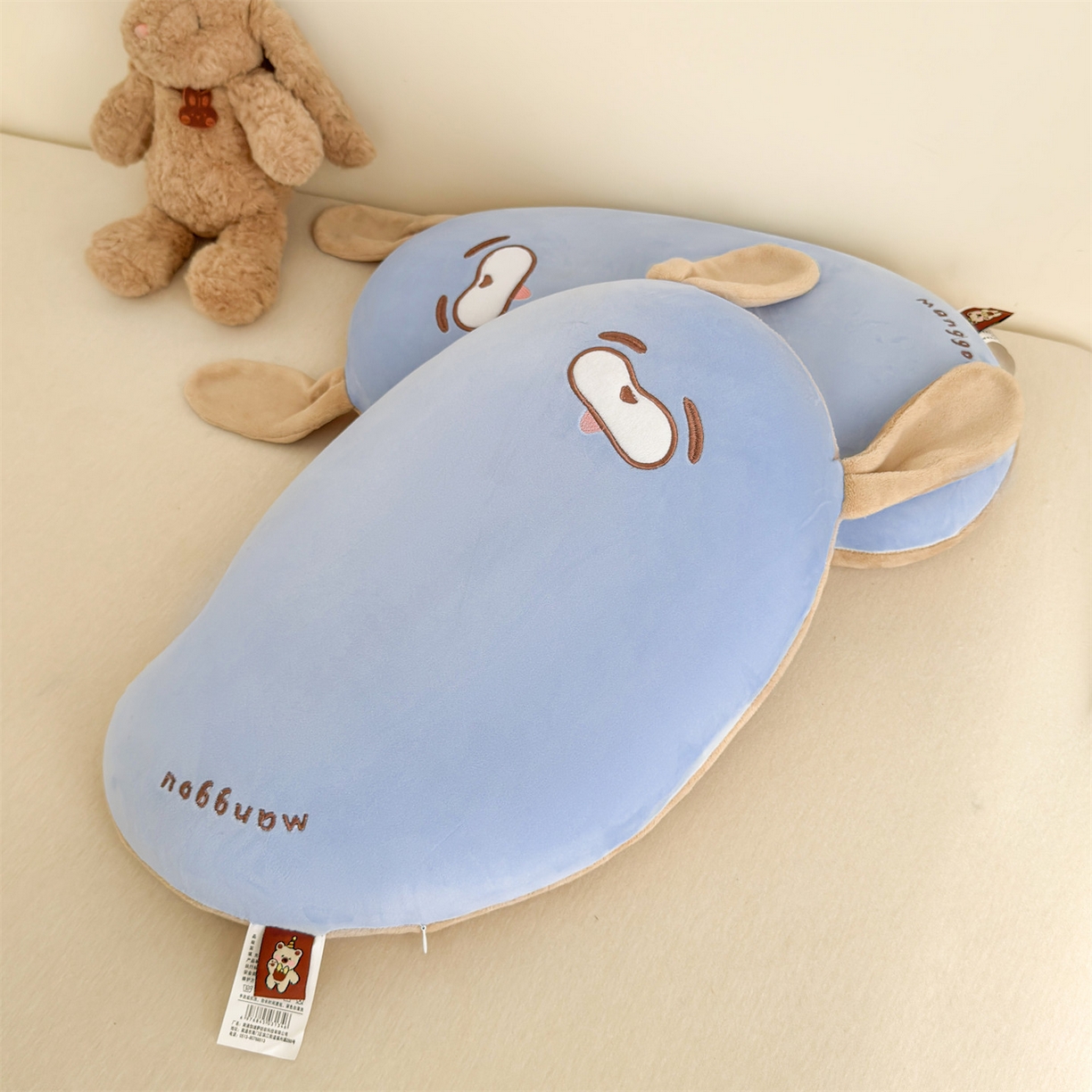 91家纺网 家纺一手货源 找家纺 麦肯锡 2025新款芒go多功能枕  枕头枕芯 芒go兔-蓝/只