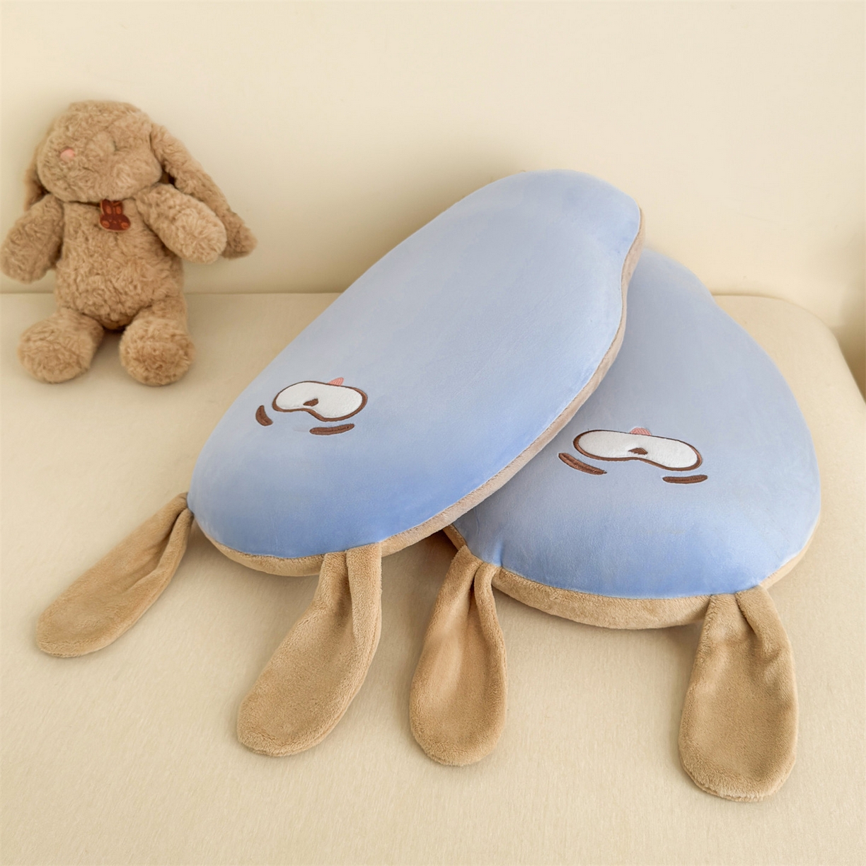 91家纺网 家纺一手货源 找家纺 麦肯锡 2025新款芒go多功能枕  枕头枕芯 芒go兔-蓝/对