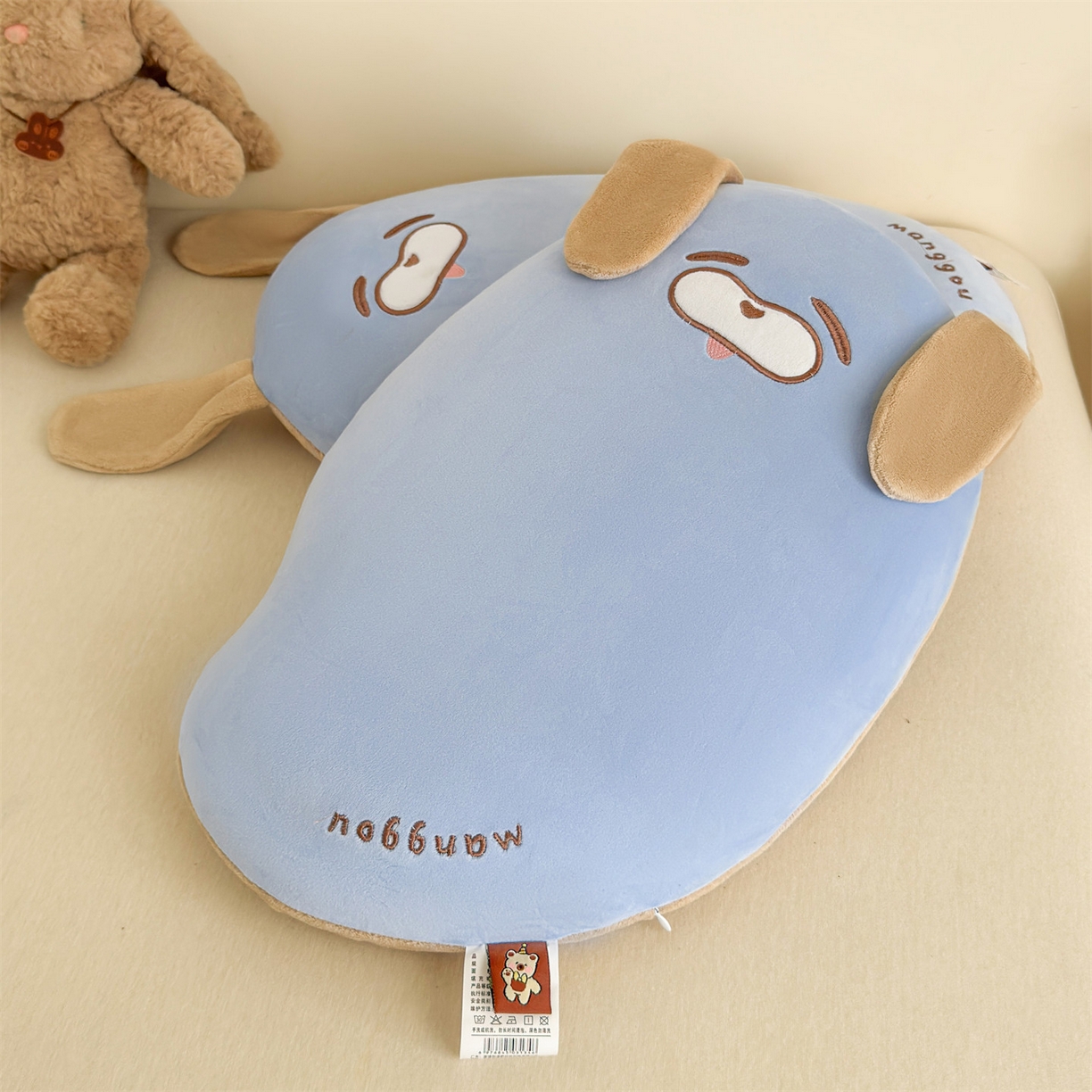 91家纺网 家纺一手货源 找家纺 麦肯锡 2025新款芒go多功能枕  枕头枕芯 芒go兔-蓝/对