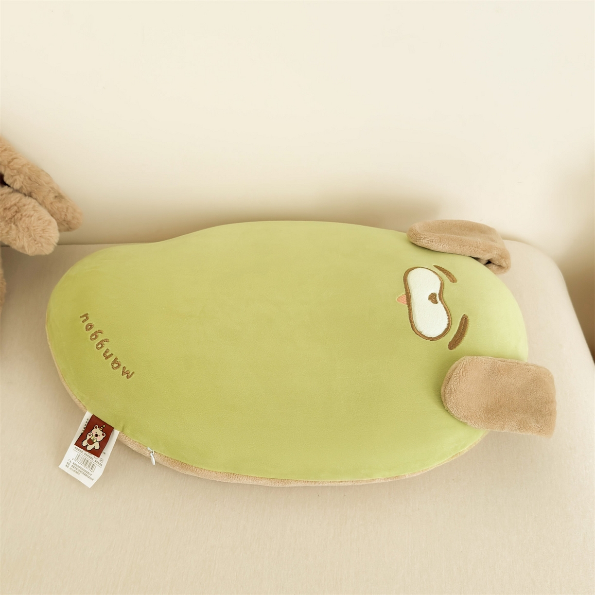 91家纺网 家纺一手货源 找家纺 麦肯锡 2025新款芒go多功能枕  枕头枕芯 芒go兔-绿/只