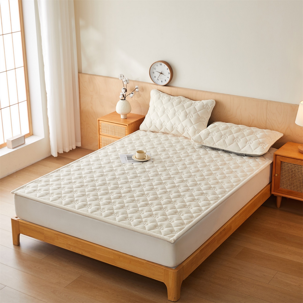 91家纺网 家纺一手货源 找家纺 （总）布卢姆床垫 2025新款牛奶绵绒棉花床褥床护垫-灵蕴