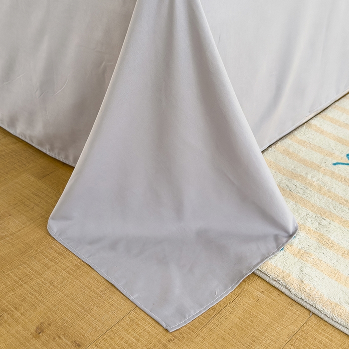 91家纺网 家纺一手货源 找家纺 桔禾家纺 2025新款无印风四件套床单床笠被套被罩纯色水洗棉学生宿舍床上三件套四件套 大灰格