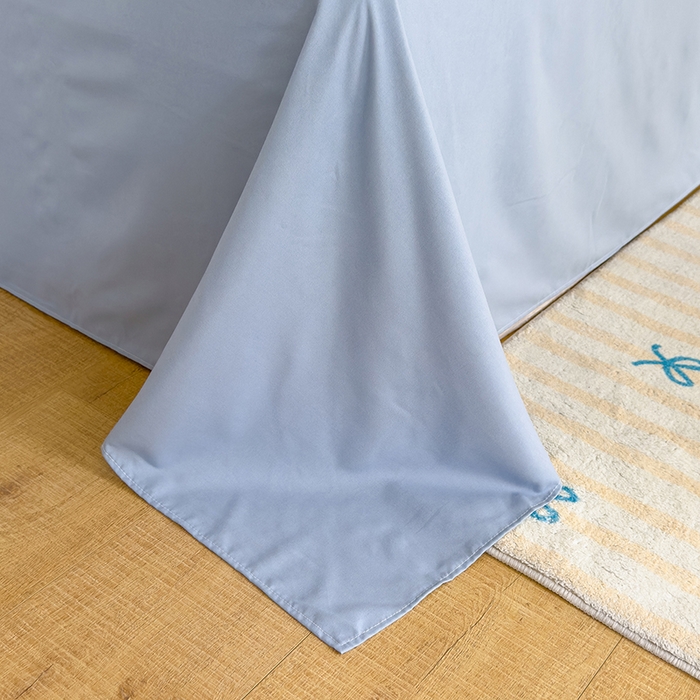 91家纺网 家纺一手货源 找家纺 桔禾家纺 2025新款无印风四件套床单床笠被套被罩纯色水洗棉学生宿舍床上三件套四件套 大紫格