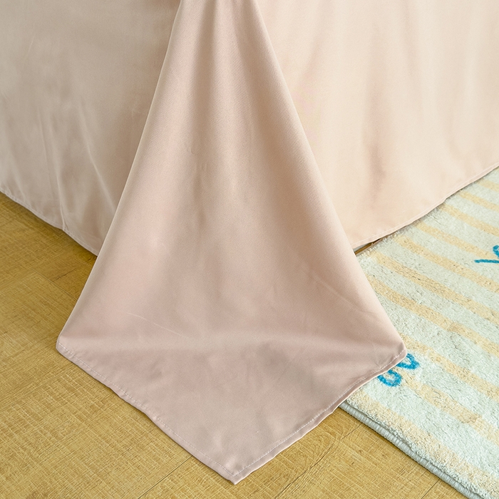 91家纺网 家纺一手货源 找家纺 桔禾家纺 2025新款无印风四件套床单床笠被套被罩纯色水洗棉学生宿舍床上三件套四件套 黄粉格