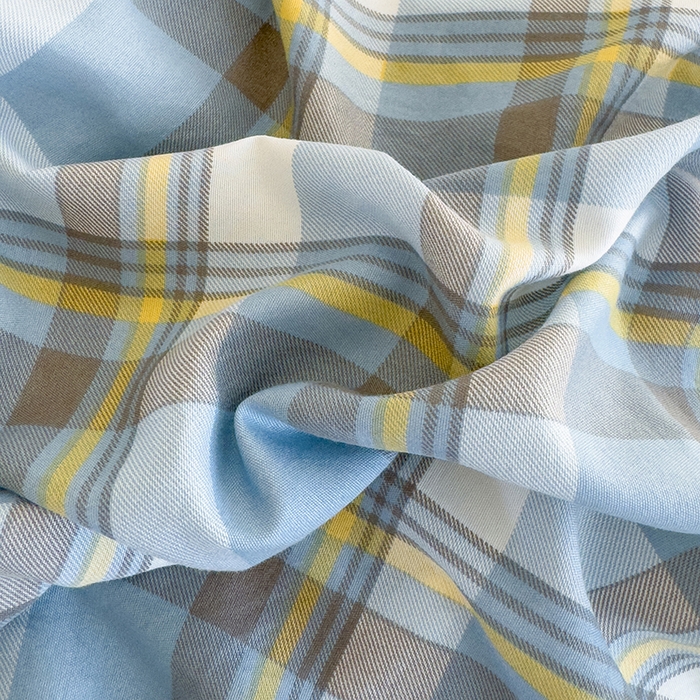 91家纺网 家纺一手货源 找家纺 桔禾家纺 2025新款无印风四件套床单床笠被套被罩纯色水洗棉学生宿舍床上三件套四件套 黄蓝格