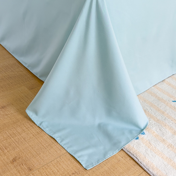 91家纺网 家纺一手货源 找家纺 桔禾家纺 2025新款无印风四件套床单床笠被套被罩纯色水洗棉学生宿舍床上三件套四件套 小绿格