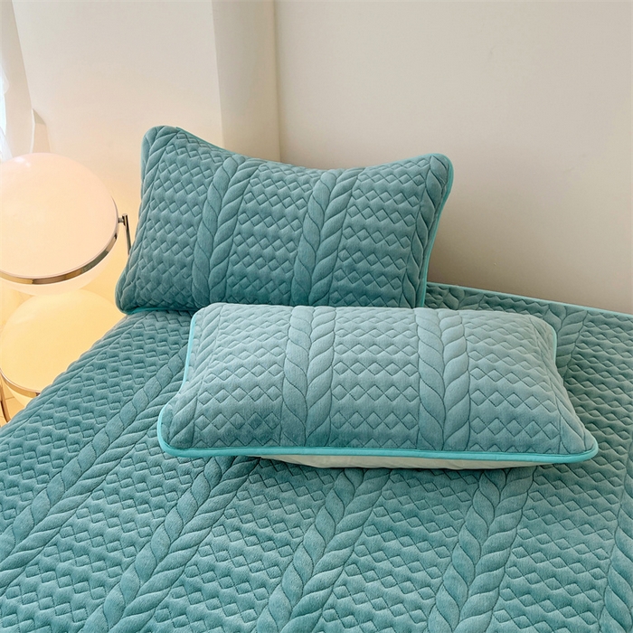 91家纺网 家纺一手货源 找家纺 （总）圣比熊 2025新款A类牛奶绒夹棉枕套单人宿舍枕芯套枕头套一对-轻奢