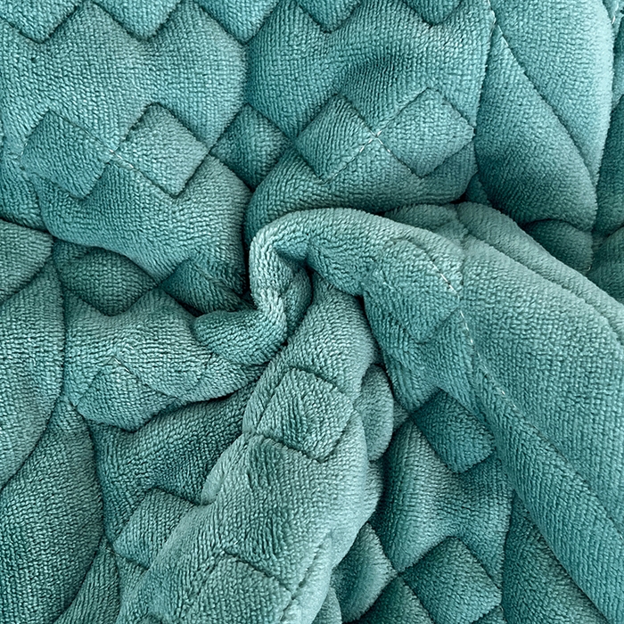 91家纺网 家纺一手货源 找家纺 圣比熊 2025新款A类牛奶绒花边夹棉枕套单人宿舍枕芯套枕头套一对-轻奢 花边轻奢款-浅水兰