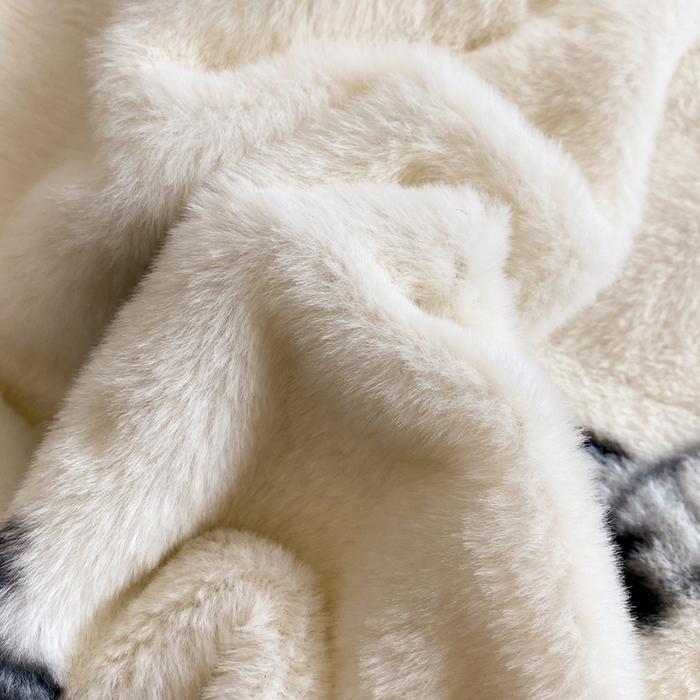 91家纺网 家纺一手货源 找家纺 蝶帕家纺 2025新款兔毛绒印花四件套 水墨玫瑰