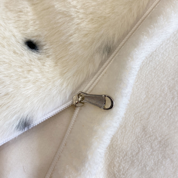 91家纺网 家纺一手货源 找家纺 蝶帕家纺 2025新款兔毛绒印花四件套 小波点