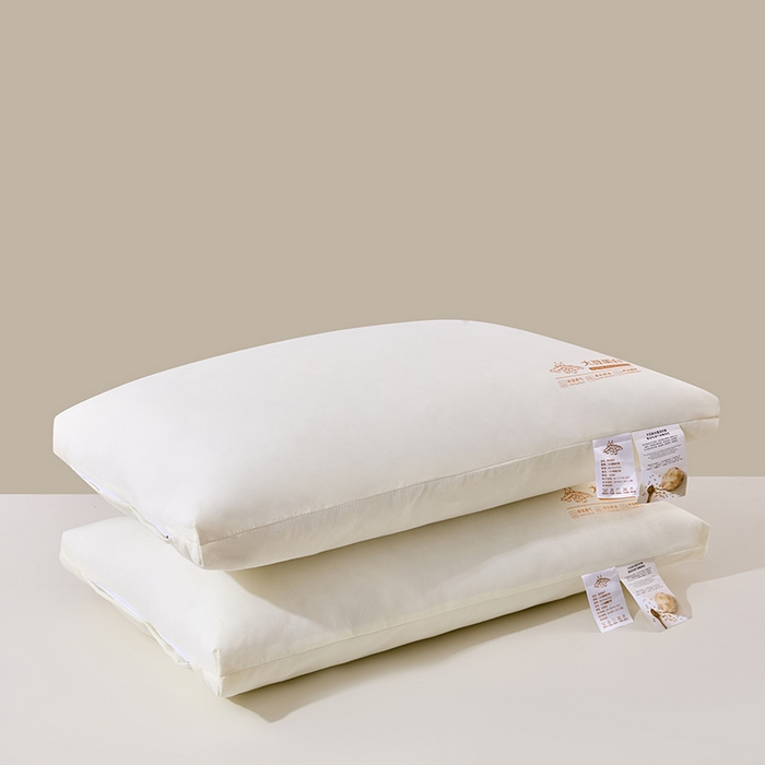 91家纺网 家纺一手货源 找家纺 永乐枕芯 2025新款捏角大豆蛋白枕枕头枕芯 白色中枕