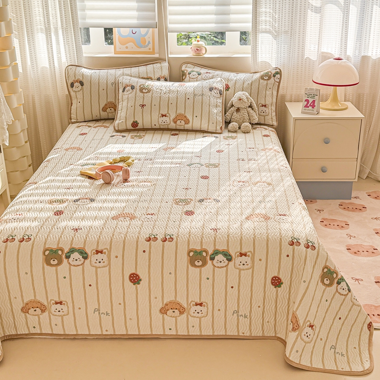 91家纺网 家纺一手货源 找家纺 （总）布兰鸟家纺【1店】 2025新款全棉宝宝绒夹棉床盖单品床盖床盖单件（四季换面用）