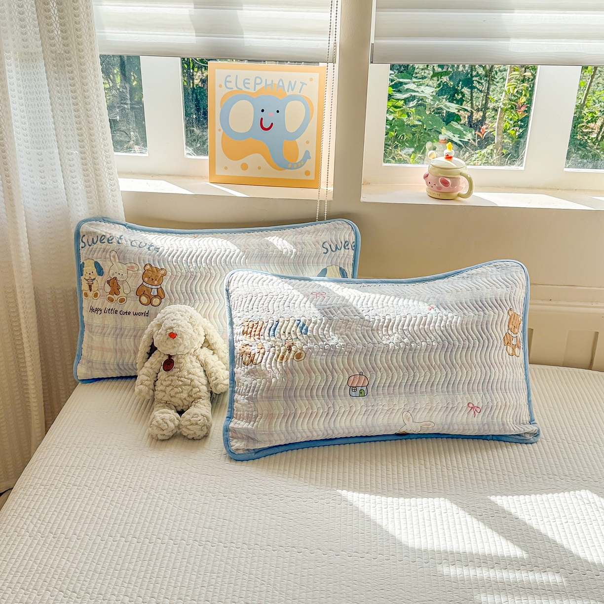 91家纺网 家纺一手货源 找家纺 布兰鸟家纺【1店】 2025新款全棉宝宝绒夹棉床盖单品床盖床盖单件（四季换面用） 梦迪乐园