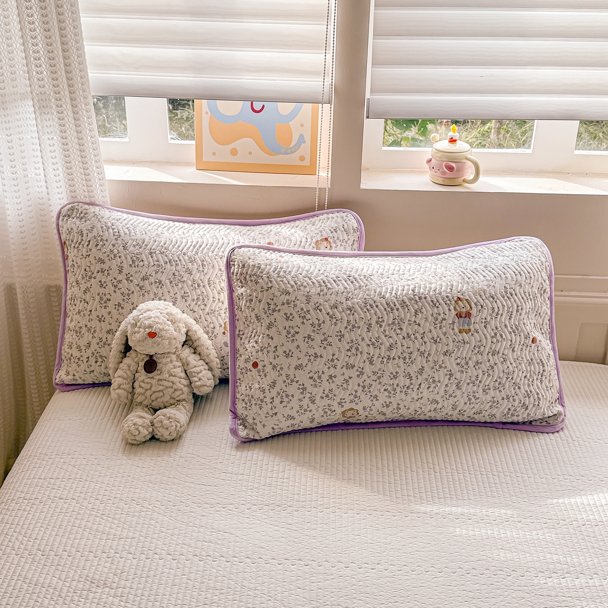 91家纺网 家纺一手货源 找家纺 布兰鸟家纺【1店】 2025新款全棉宝宝绒夹棉床盖单品床盖床盖单件（四季换面用） 阳光狮子