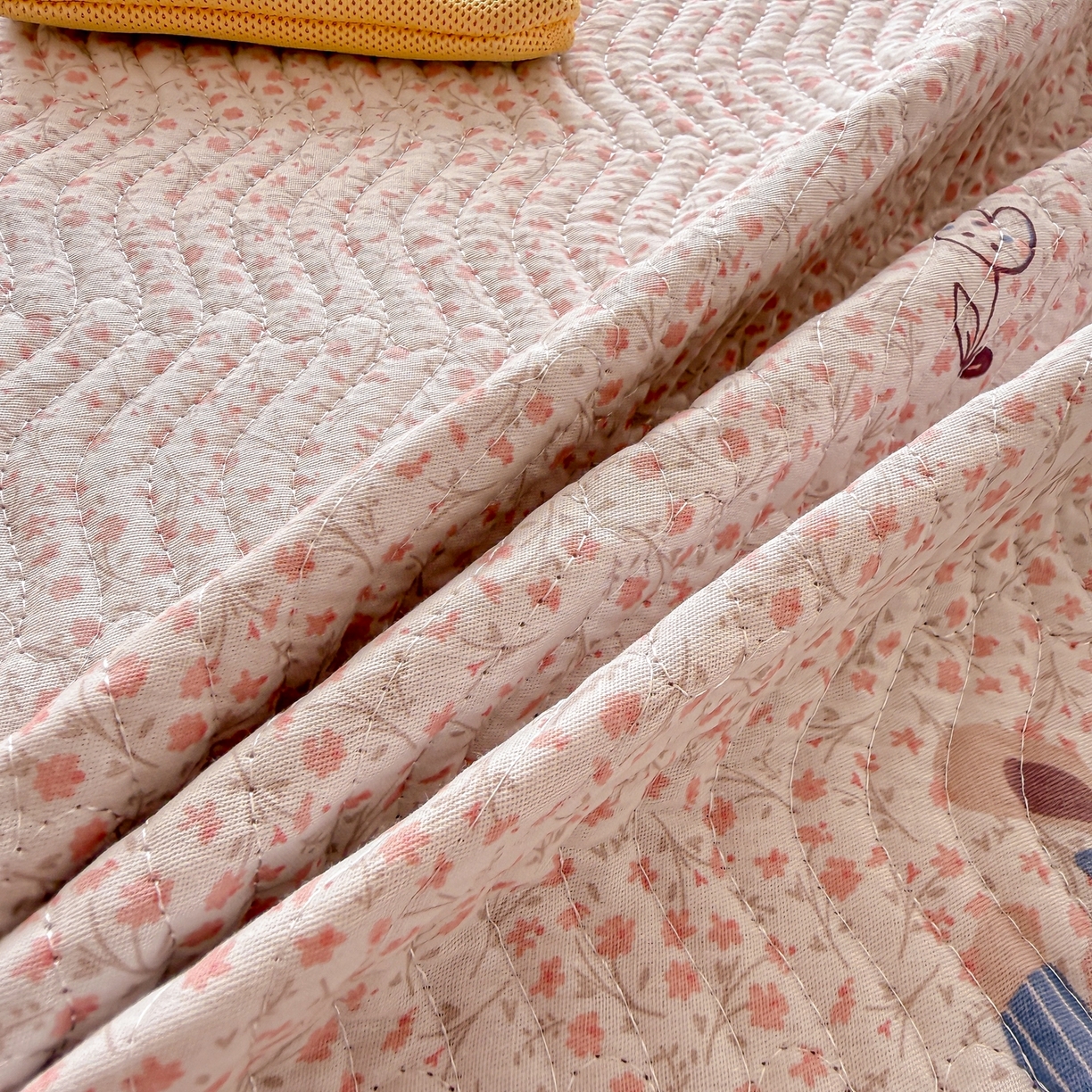 91家纺网 家纺一手货源 找家纺 布兰鸟家纺【1店】 2025新款全棉宝宝绒夹棉床盖单品床盖床盖单件（四季换面用） 美吉宠宝