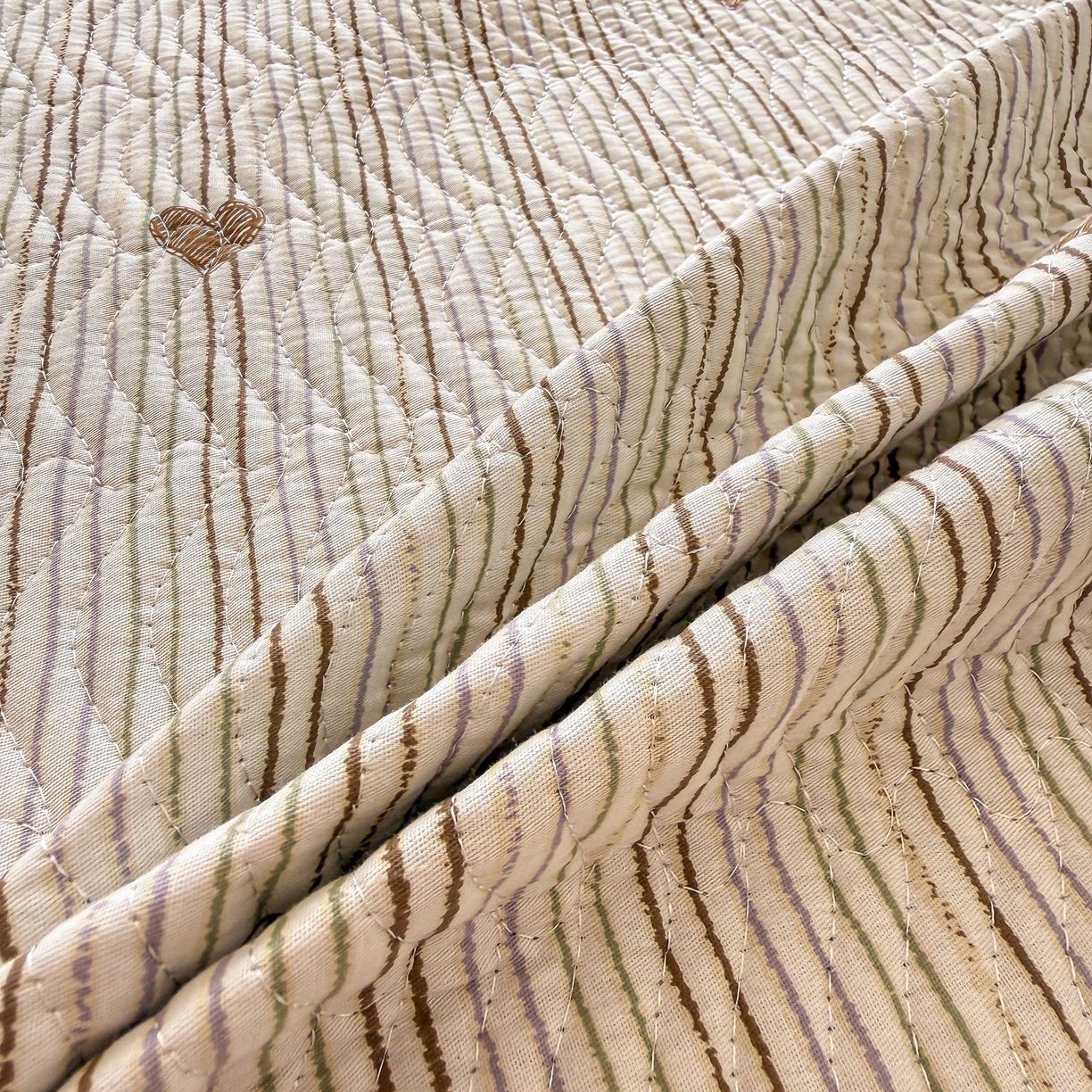 91家纺网 家纺一手货源 找家纺 布兰鸟家纺【1店】 2025新款全棉宝宝绒夹棉床盖单品床盖床盖单件（四季换面用） 心动时刻