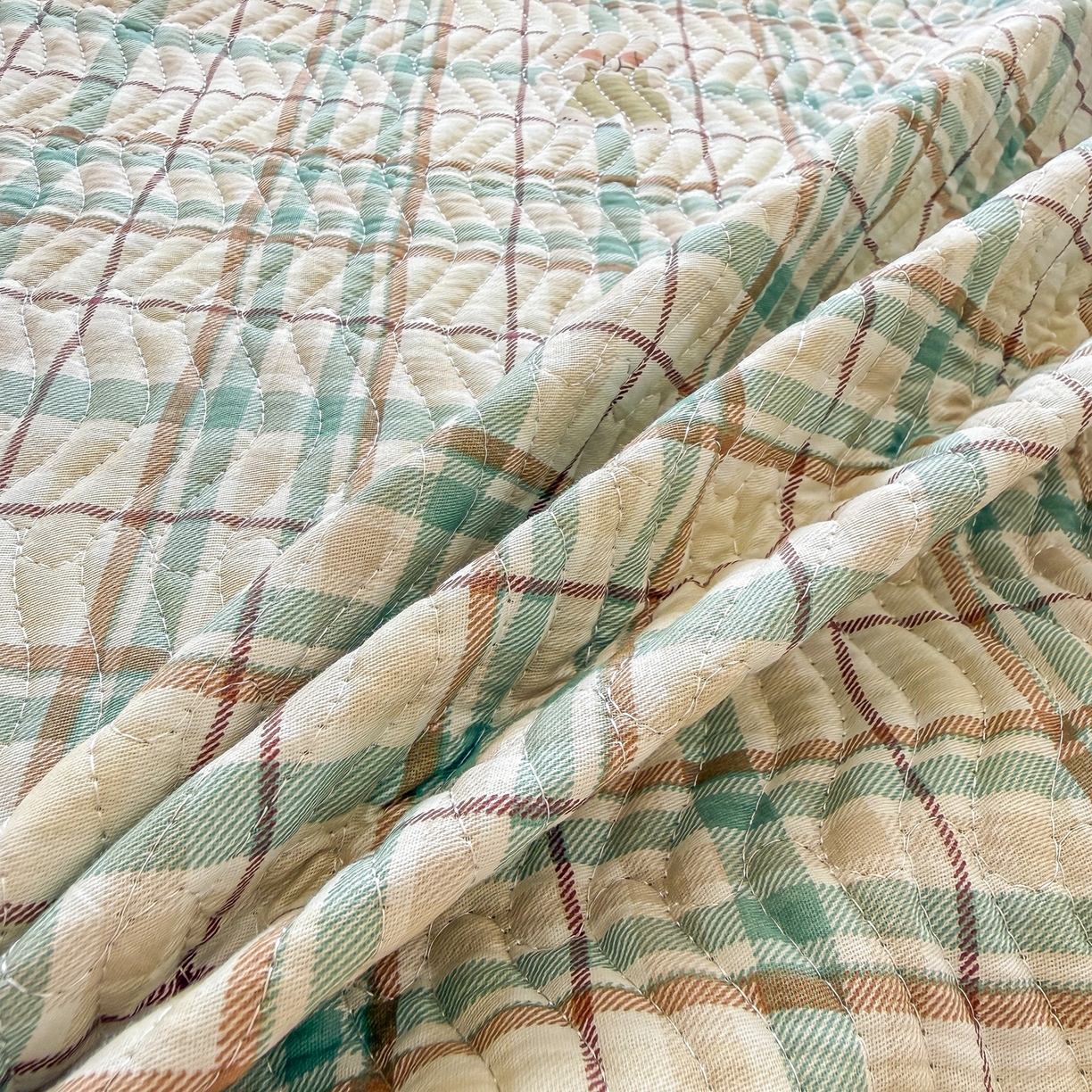 91家纺网 家纺一手货源 找家纺 布兰鸟家纺【1店】 2025新款全棉宝宝绒夹棉床盖单品床盖床盖单件（四季换面用） 格彩小象