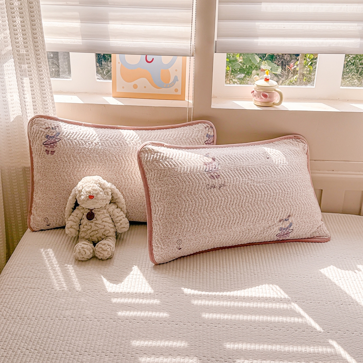 91家纺网 家纺一手货源 找家纺 布兰鸟家纺【1店】 2025新款全棉宝宝绒夹棉床盖单品床盖床盖单件（四季换面用） 美吉宠宝