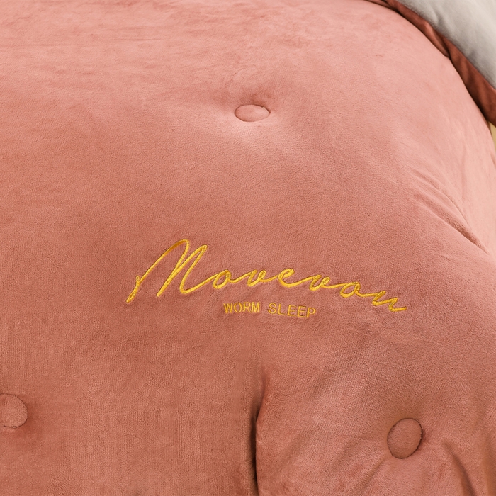 91家纺网 家纺一手货源 找家纺 （总）金柚子家纺 2025新款牛奶绒刺绣冬被