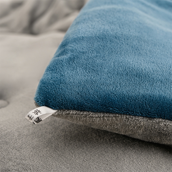 91家纺网 家纺一手货源 找家纺 金柚子家纺 2025新款牛奶绒刺绣冬被 宾利蓝