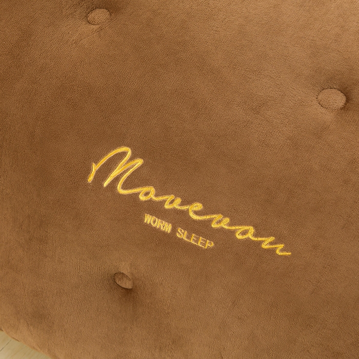 91家纺网 家纺一手货源 找家纺 金柚子家纺 2025新款牛奶绒刺绣冬被 咖色