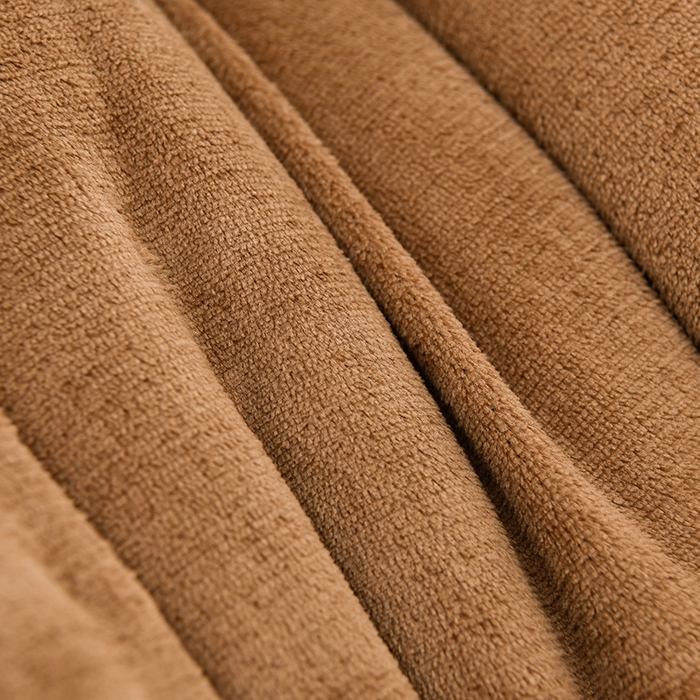 91家纺网 家纺一手货源 找家纺 金柚子家纺 2025新款牛奶绒刺绣冬被 咖色