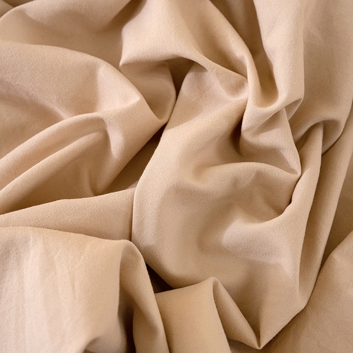 91家纺网 家纺一手货源 找家纺 桔禾家纺 2025新款水洗皱皱云感棉纯色床笠 奶茶驼