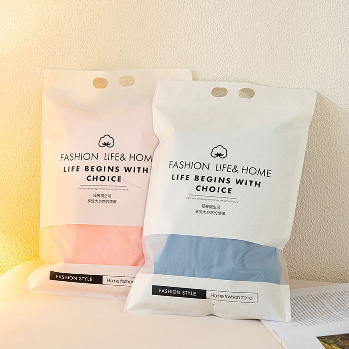 91家纺网 家纺一手货源 找家纺 桔禾家纺 2025新款水洗皱皱云感棉纯色床笠 组合