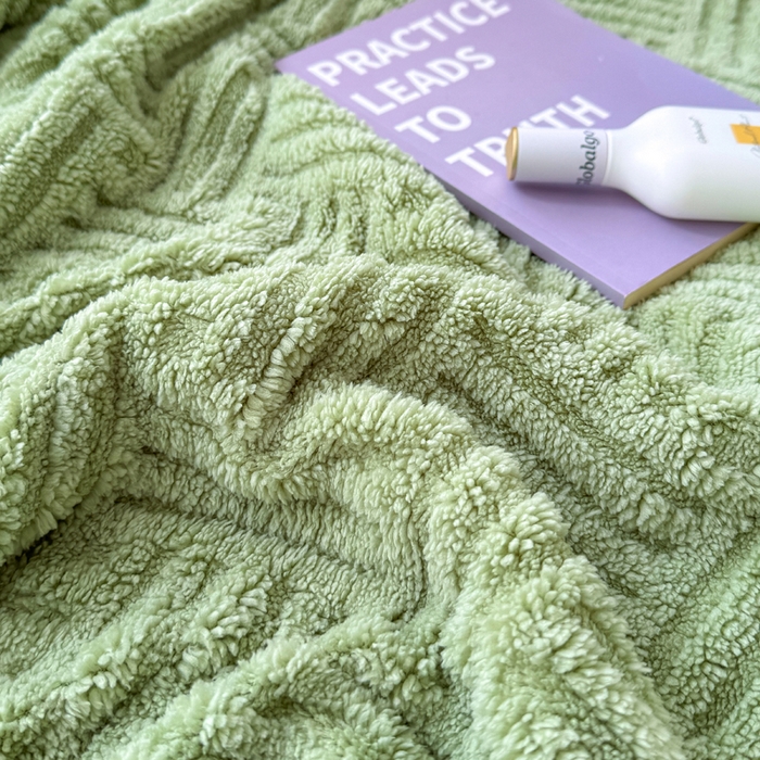 91家纺网 家纺一手货源 找家纺 （总）默忆 2025新款塔芙绒提花毛毯