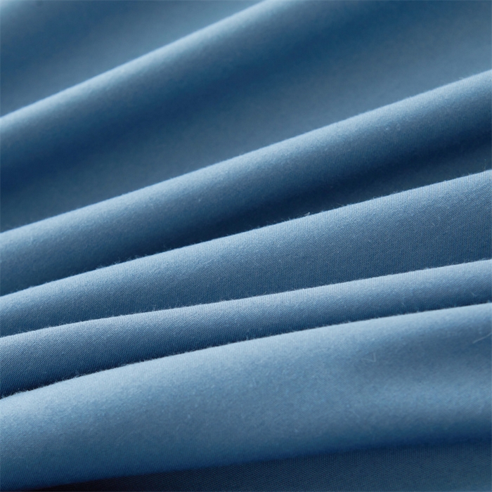 91家纺网 家纺一手货源 找家纺 缦绣阁家纺 2025新款水洗棉刺绣纯色床裙三件套跨境外贸传供 郁金花-天空蓝