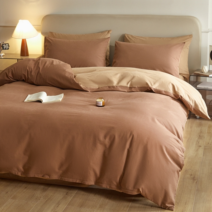 91家纺网 家纺一手货源 找家纺 （总）卓越家纺 2025新款全棉加厚磨毛四件套