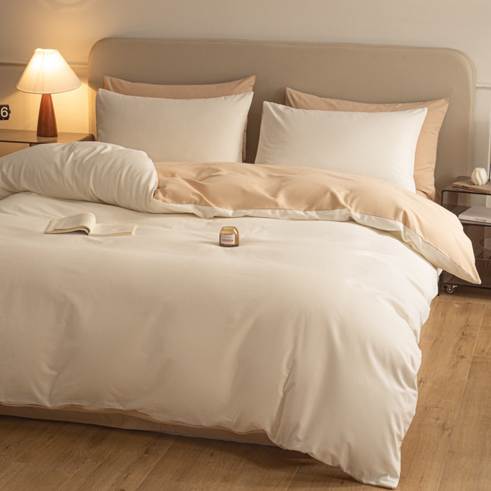 91家纺网 家纺一手货源 找家纺 （总）卓越家纺 2025新款全棉加厚磨毛四件套