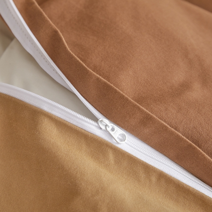 91家纺网 家纺一手货源 找家纺 卓越家纺 2025新款全棉加厚磨毛四件套 浓情可可