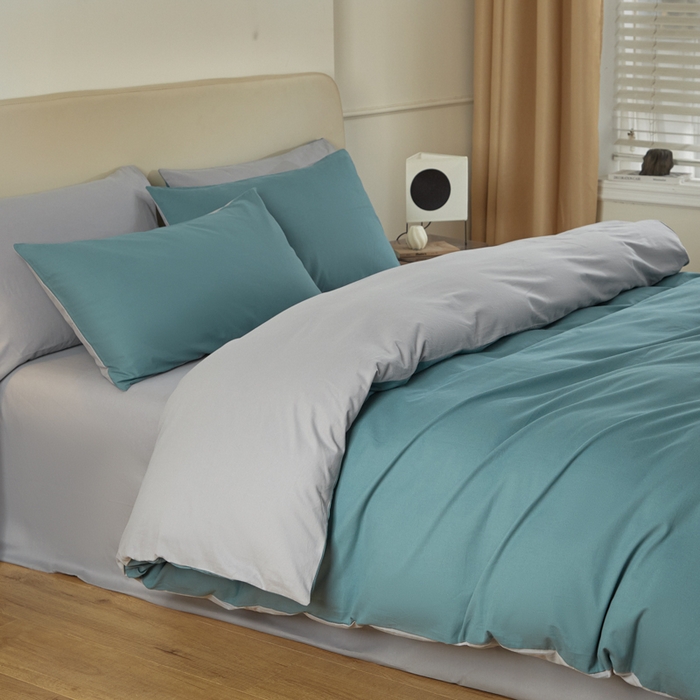 91家纺网 家纺一手货源 找家纺 卓越家纺 2025新款全棉加厚磨毛四件套 碧落星辰