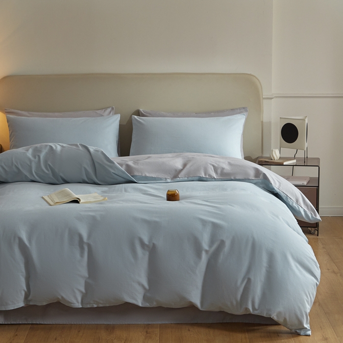 91家纺网 家纺一手货源 找家纺 卓越家纺 2025新款全棉加厚磨毛四件套 海盐芝士