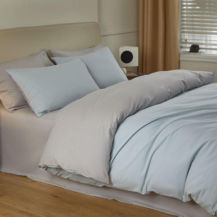 91家纺网 家纺一手货源 找家纺 卓越家纺 2025新款全棉加厚磨毛四件套 海盐芝士