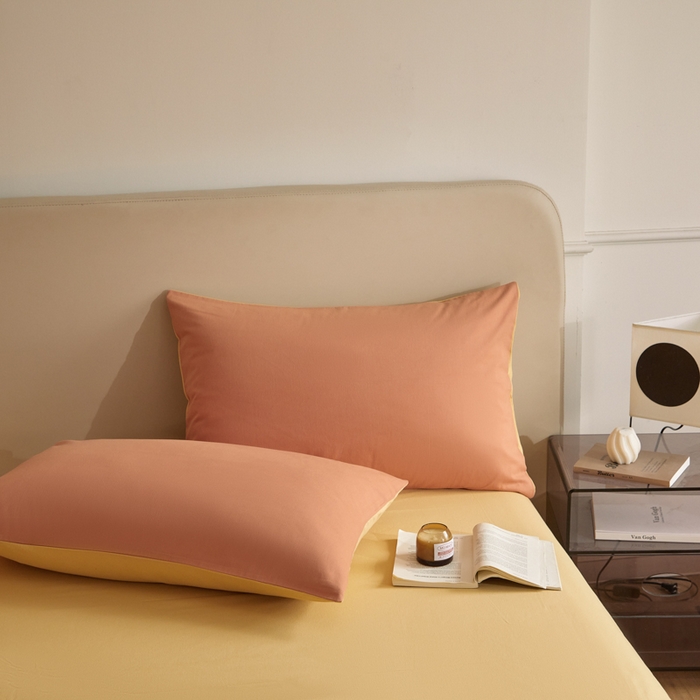 91家纺网 家纺一手货源 找家纺 卓越家纺 2025新款全棉加厚磨毛四件套 蜜糖南瓜