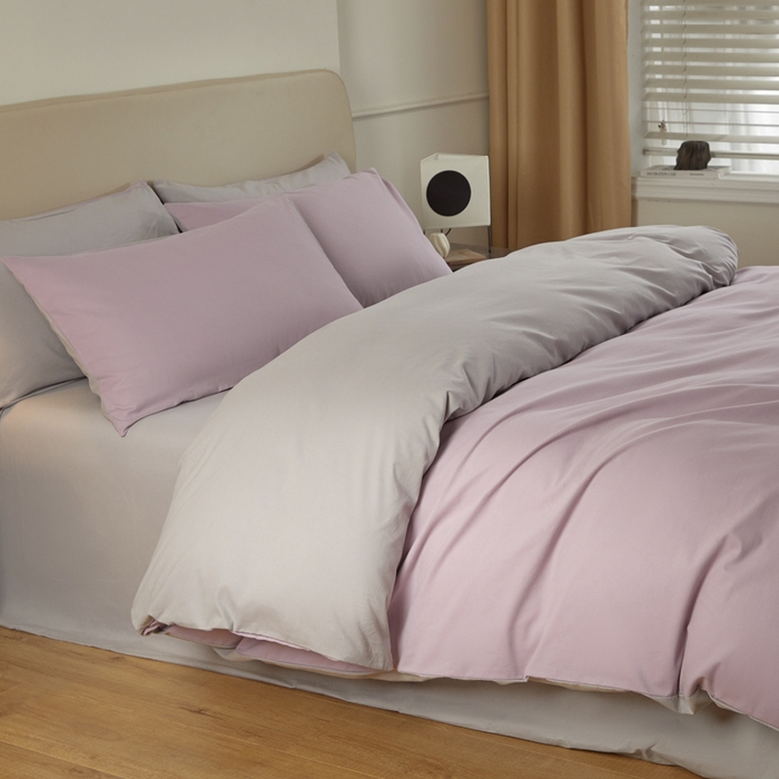 91家纺网 家纺一手货源 找家纺 卓越家纺 2025新款全棉加厚磨毛四件套 星河烟紫