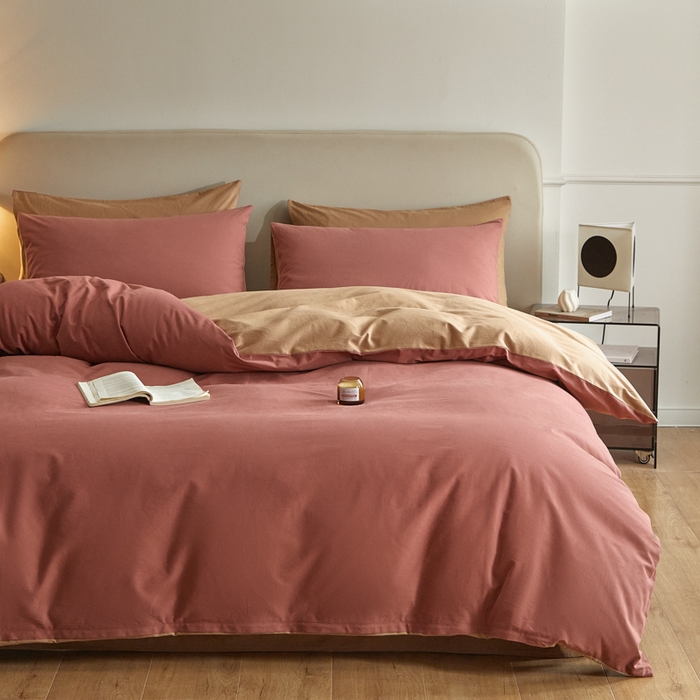 91家纺网 家纺一手货源 找家纺 卓越家纺 2025新款全棉加厚磨毛四件套 慵懒蔷薇