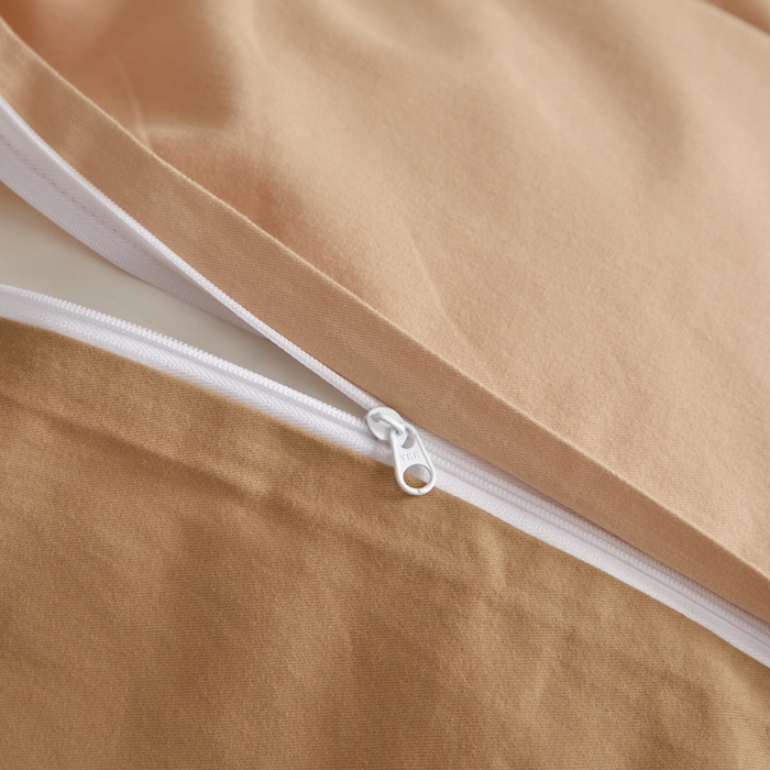 91家纺网 家纺一手货源 找家纺 卓越家纺 2025新款全棉加厚磨毛四件套 榛果摩卡