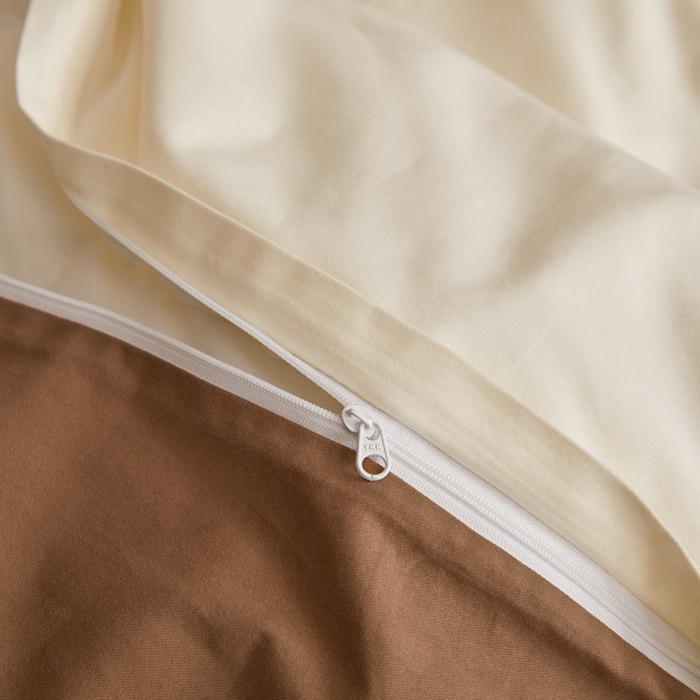 91家纺网 家纺一手货源 找家纺 卓越家纺 2025新款全棉加厚磨毛四件套 芝士奶咖