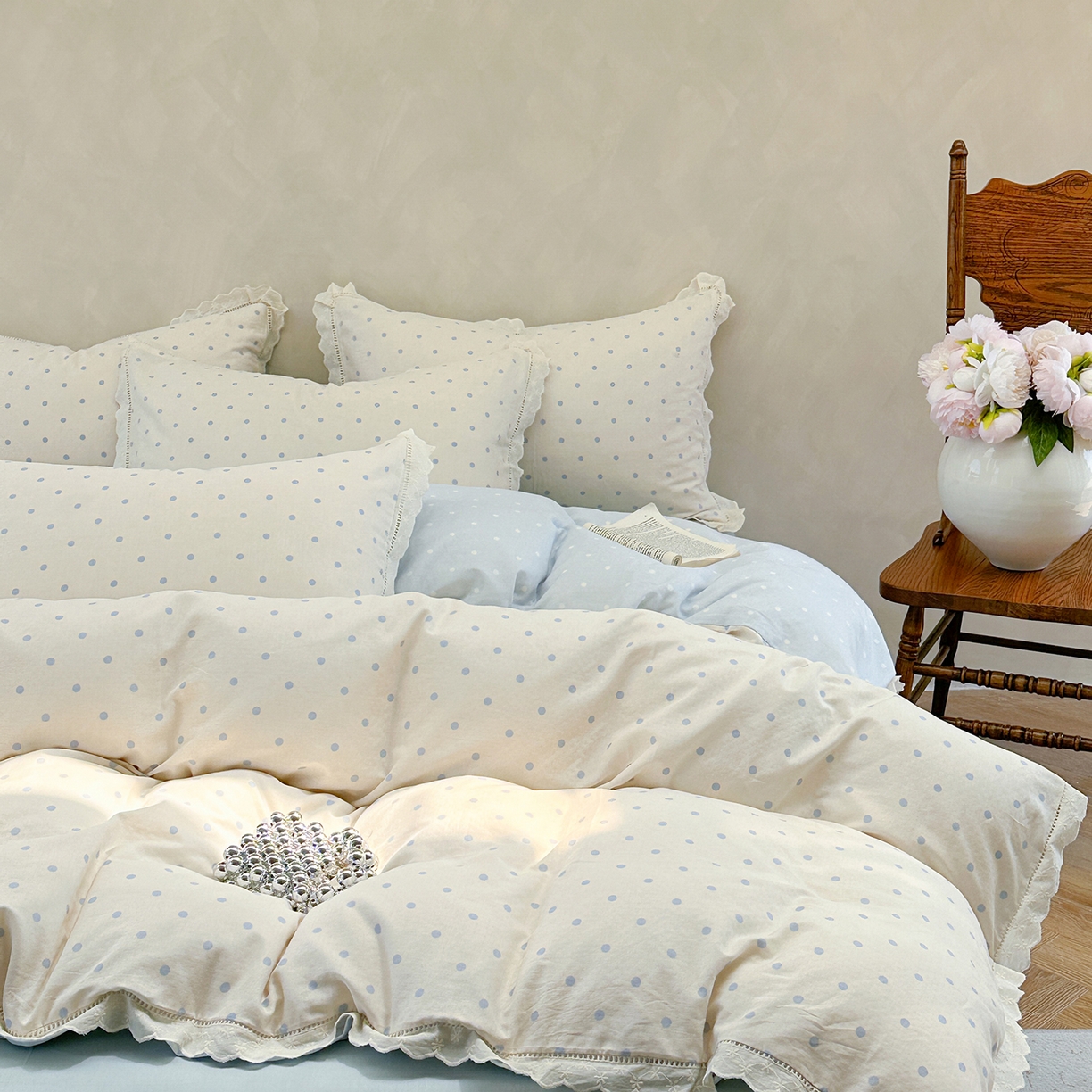 91家纺网 家纺一手货源 找家纺 （总）麦伦家居 2025新款A类全棉有氧双层纱印花系列四件套-镂空系列