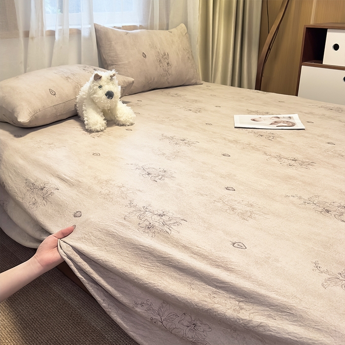 91家纺网 家纺一手货源 找家纺 （总）麦乐迪 2025新款130克高克重仿棉印花单床单