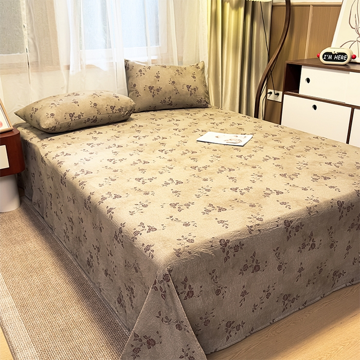 91家纺网 家纺一手货源 找家纺 （总）麦乐迪 2025新款130克高克重仿棉印花单床单