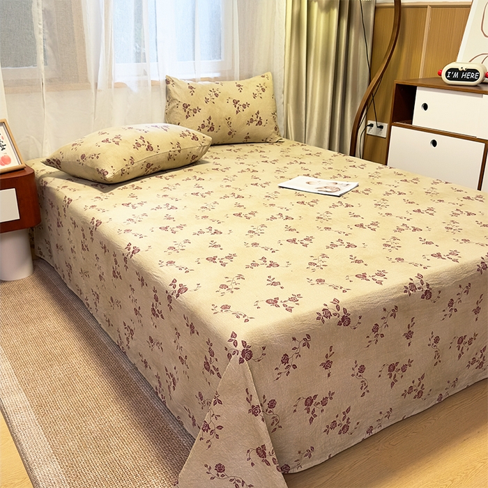 91家纺网 家纺一手货源 找家纺 （总）麦乐迪 2025新款130克高克重仿棉印花单床单