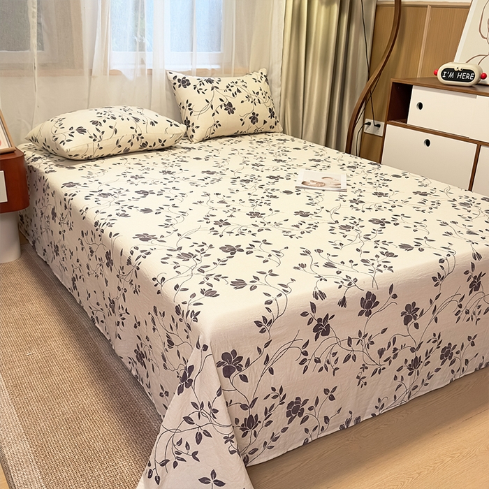 91家纺网 家纺一手货源 找家纺 （总）麦乐迪 2025新款130克高克重仿棉印花单床单